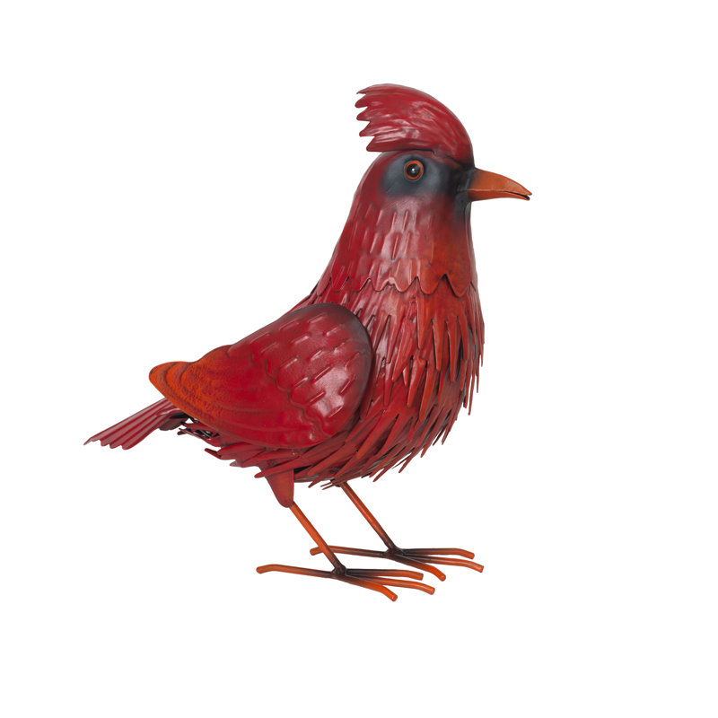 Grande statue de cardinal en métal