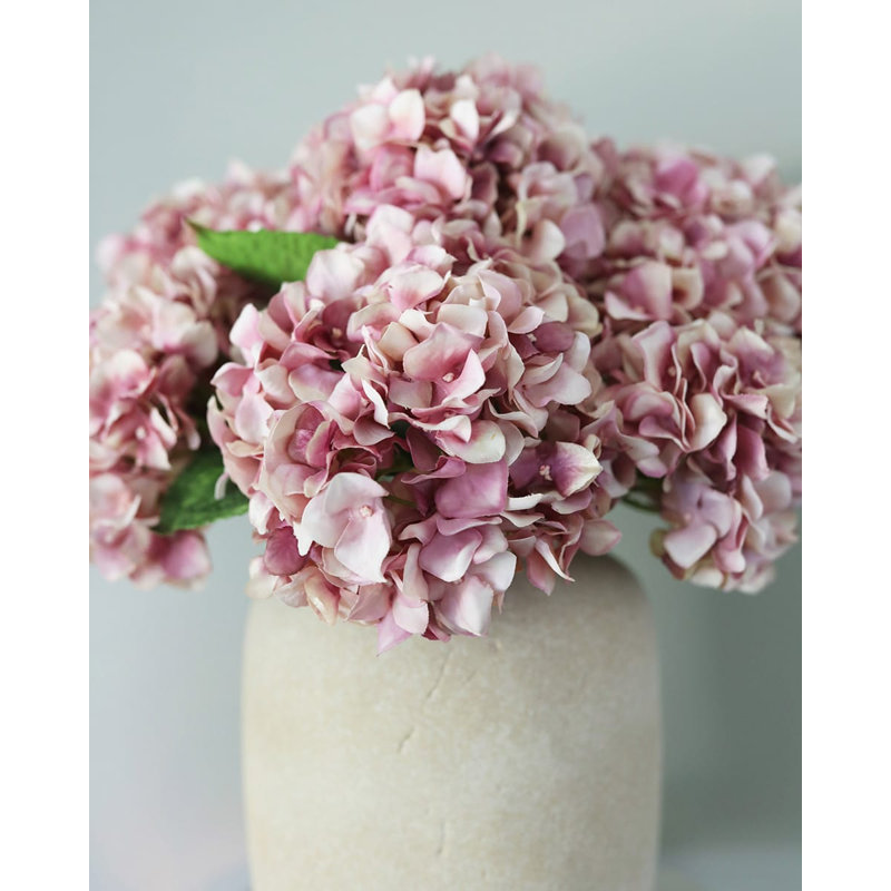 Small White Hydrangea 18", Pink