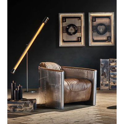 Man Cave Leather Lounge Chair