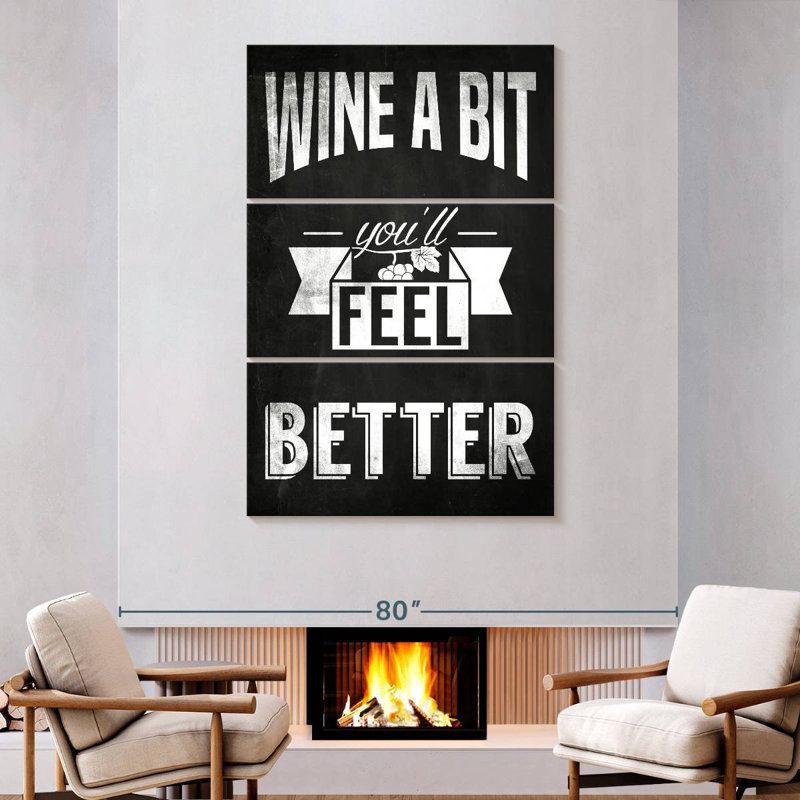 Kema Wine A Bit Sign, 74" H x 48" W