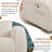 Delba 37"Modern Upholstered  Manual Swivel Rocker Glider Recliner with Rounded Armrest and Double Pockets,Nursery Rocker Recliner-404787446-421159848