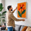 Modern Bloom Botanical - Wrapped Canvas-131764826-131764827