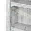 Vitrine grise à 2 portes et 5 étagères réglables, idéale pour exposer des figurines miniatures, des médailles et bien plus encore.