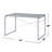 Faux Concrete Top Rectangular Writing Desk-1631585527-1631585526