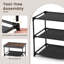 Ebern Designs 2pcs 2 Drawer Dresser Fabric Storage Organizer Nightstand Bedside Sofa Table-126243958
