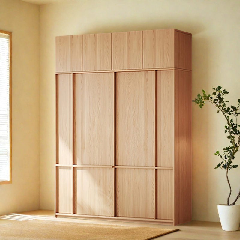 Une garde-robe au design simple, H 98,43 po x l 62,99 po x P 23,62 po