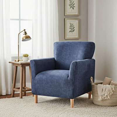 Housse de chaise extensible, housse de fauteuil imprimé avec accoudoirs 1 pièce avec accoudoirs, housse de protection pour meubles de salon, pour enfants et animaux domestiques, couleur 01