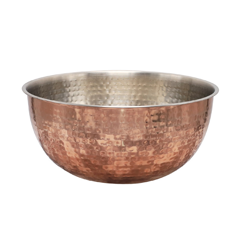 Buckingham Stainless Steel Mixing Bowl Hammered & Copper Finish  , 30cm