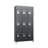 3 Tier, 9 Section Metal Lockers Armoire with 18 Hooks