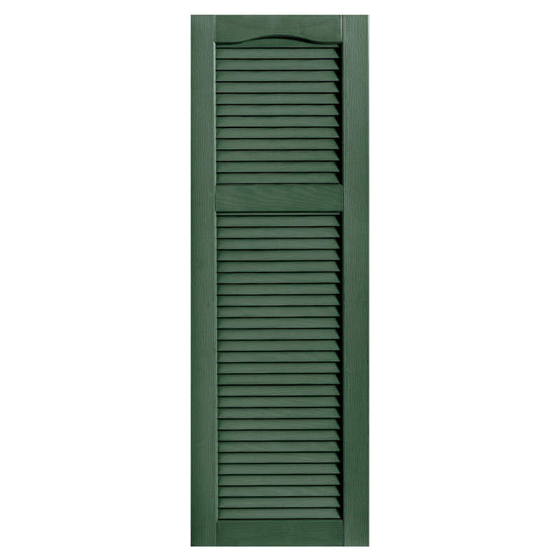Paire de volets à persiennes style cathédrale, 72 po, Vert, 16 po