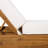 DaPrato Modern Coastal Acacia Wood Adjustable Chaise Lounge With Cushions-123063522