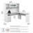 Huckins Adjustable Height L-Shaped Standing Desk-515679564