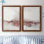 Soft Waves I - ensemble de 2 peintures sur toile encadrées-738153812-738153809