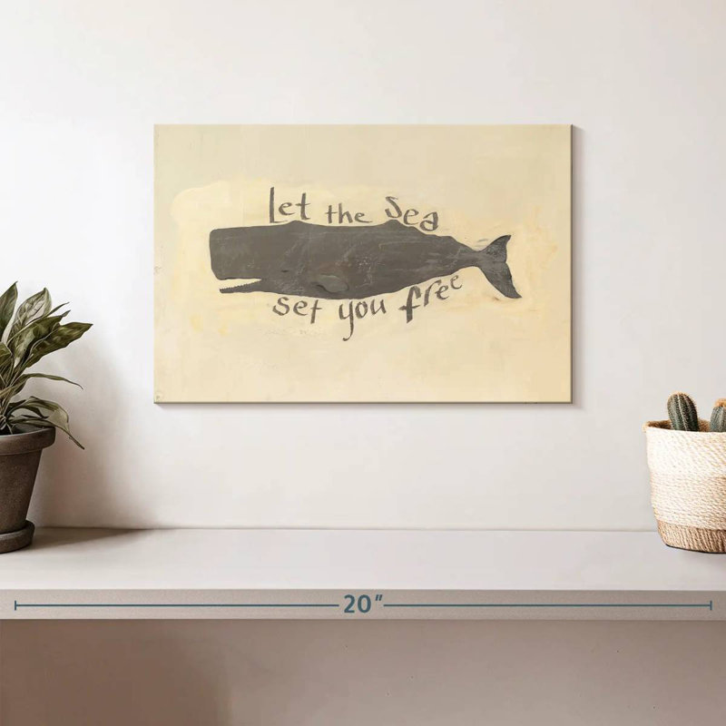 Crowle Whale Words, 8" H x 12" W