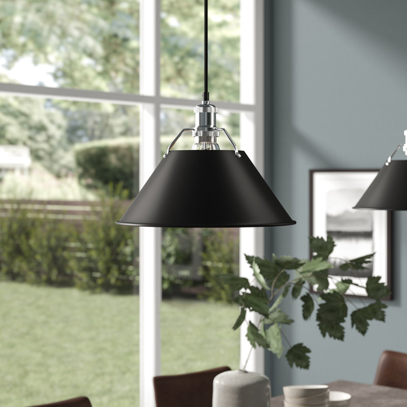 Weatherford 1 - Light Pendant, Dusky Blue, Chrome, 131.5" H x 14" W x 14" D