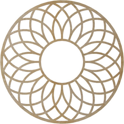 Médaillon de plafond en bois ajouré Cannes