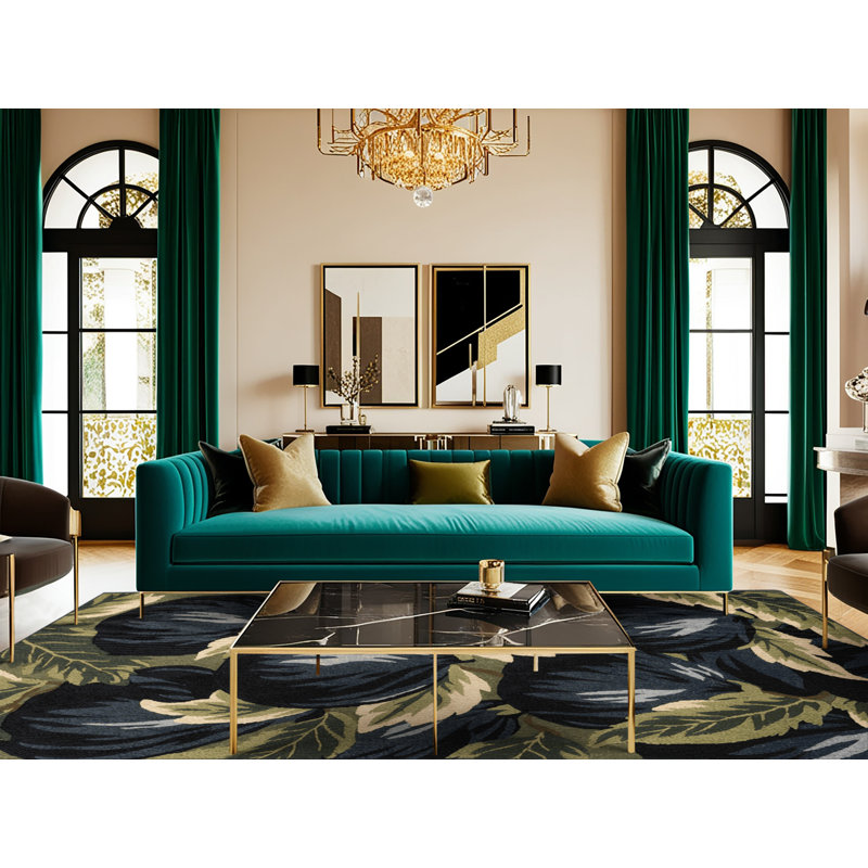 Tapis lavable noir Mission Fruit, Tapis de couloir 2 pi x 5 pi