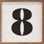 Square Classic Number Eight