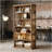 Storage Cabinet,Farmhouse Style Display Shelves,Spacious Bookshelf