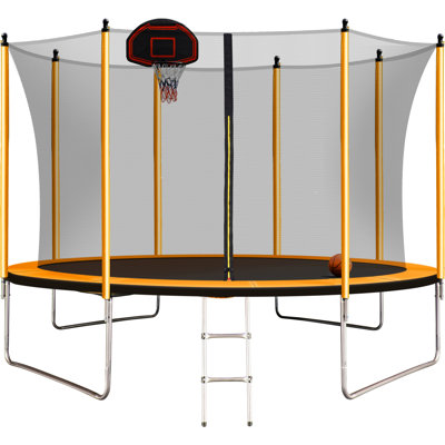 SKYBOUND Round Backyard Trampoline with Safety Enclosure