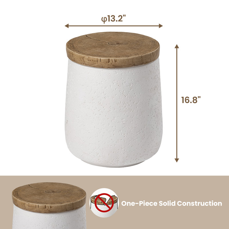 Kanauga Side Table, White, 1