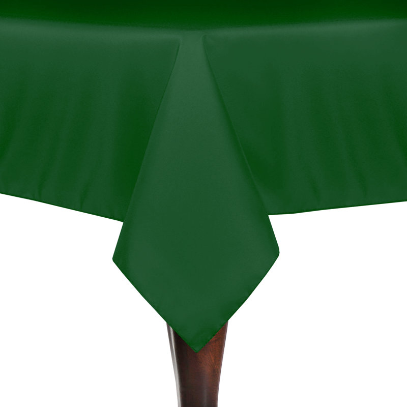 Solid Color Square Tablecloth, 10, 84" x 60", Emerald