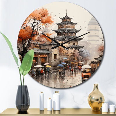 Veropeso - Horloge murale paysages urbains