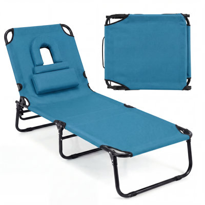 Longin Outdoor Metal Chaise Lounge