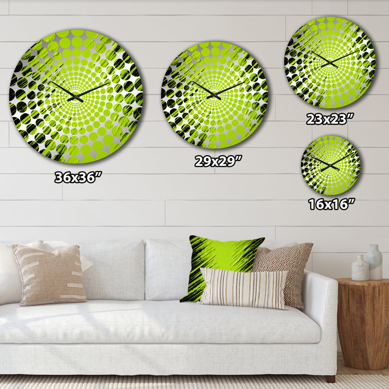 Horloge murale Southside - Collages abstraits, Petit