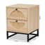 Table de chevet 2 tiroirs Amette