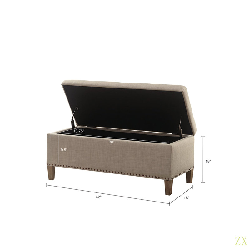 Tufted Top Soft Close Storage Bench