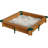Interlocking 3.08 ft. Square Sandbox