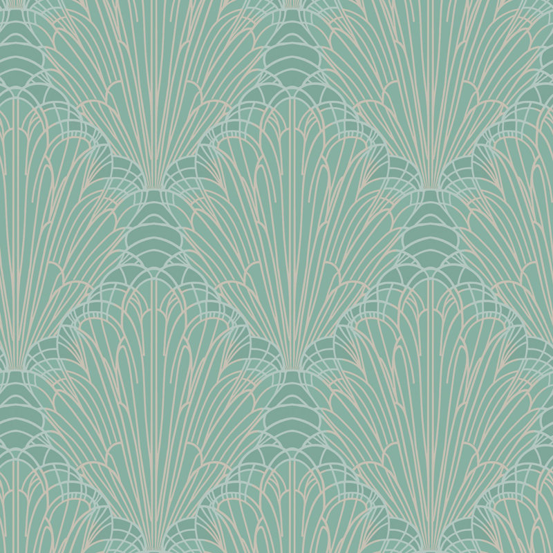 Splash - Caribbean Green Wallpaper, Caribbean Green, Non-pasted
