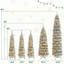 Ensemble de 5 arbres de Noël avec flocons de neige pré-éclairés avec 1820 branches et 350 lumières DEL, 11 modes d'éclairage