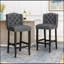 Ensemble de 2 tabourets de comptoir à oreilles capitonnés 31 po Vienna-528452953