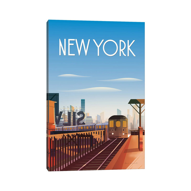New York City by Omar Escalante - Wrapped Canvas Gallery-Wrapped Canvas Giclée, 20.32 cm H x 30.48 cm W