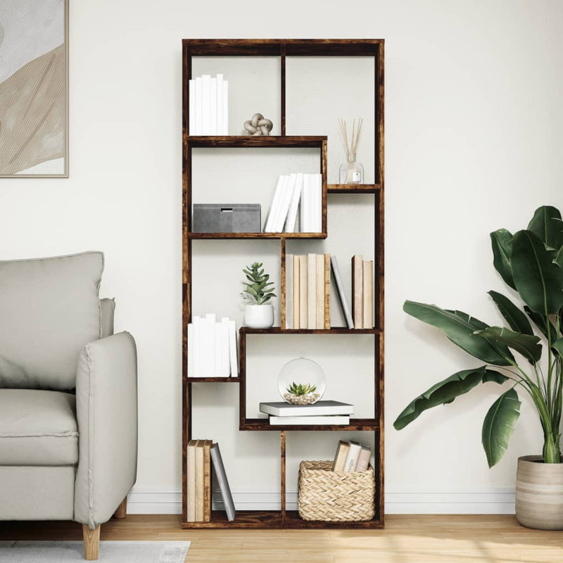Parkerville 161.5cm H x 67cm W Bookcase, Smoked Oak