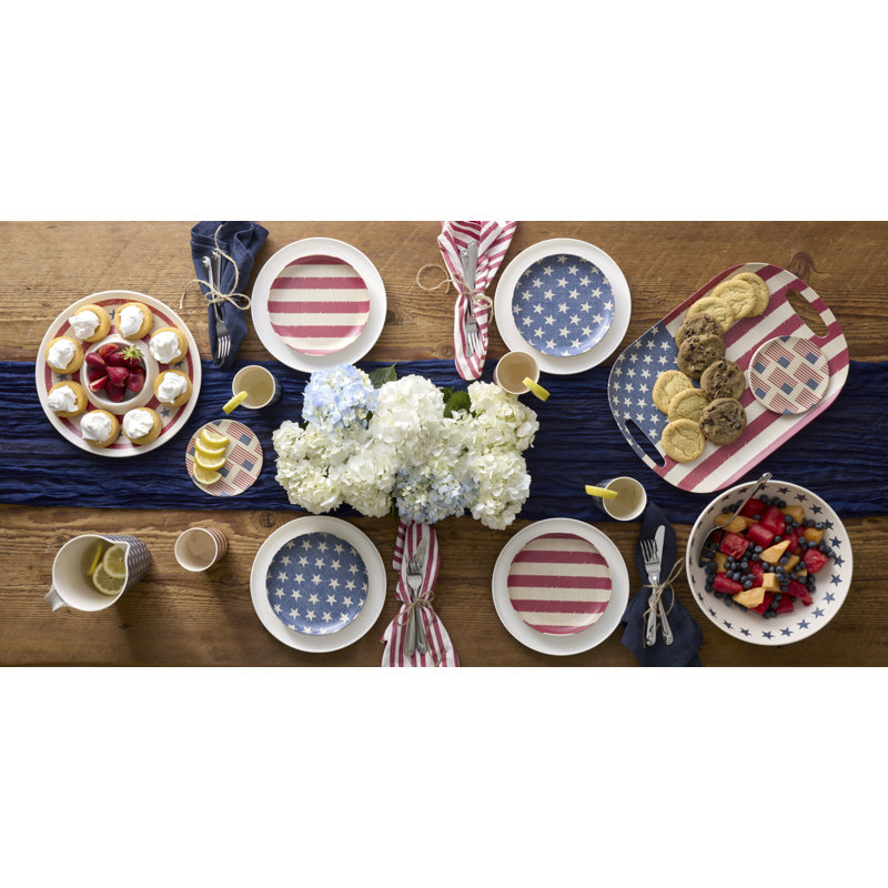 Ensemble de 4 assiettes Oneida Vintage Americana