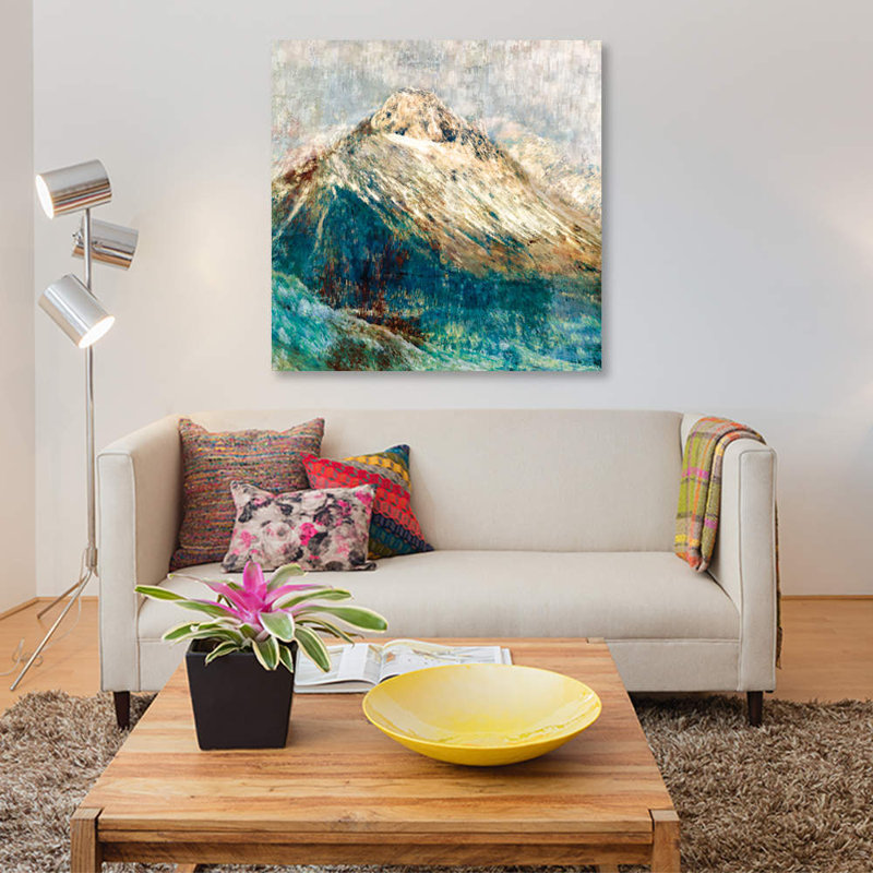 « mountain i », impression sur toile, H 26 po x l 26 po x P 1,5 po