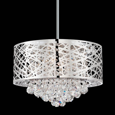 Doby 4 - Light Dimmable Drum Chandelier