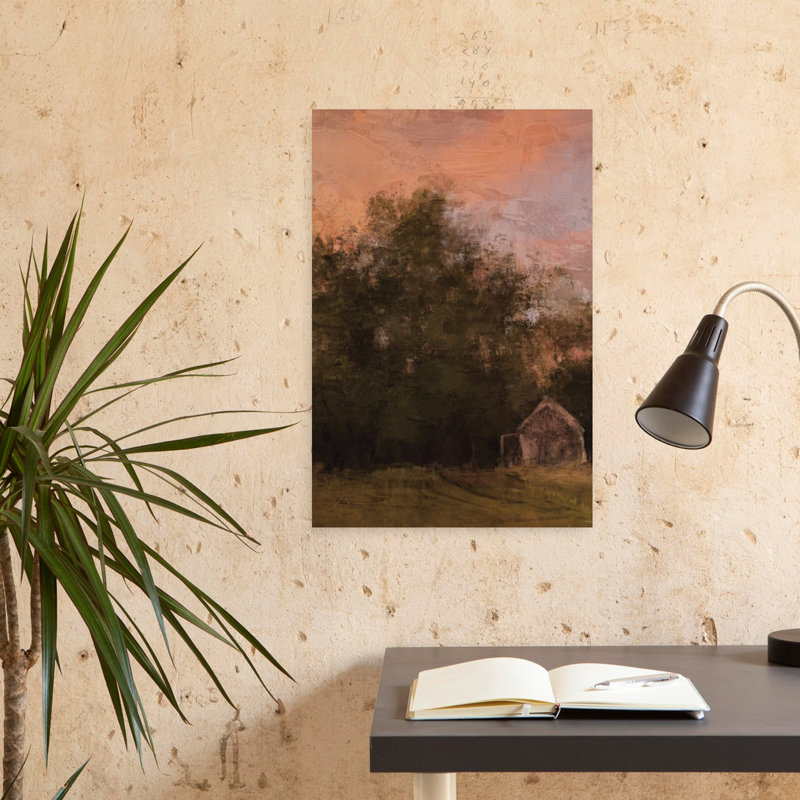 «Just Beyond Impressionist Abstract Contemporary Landscape Art», H 24 po x l 16 po