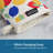 SUR LA TABLE KITCHEN ESSENTIALS Lemon Zest Citrus Fruit Mini Oven Mitt Set Yellow/Blue/Ivory 5.5"x8"