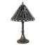 19" High Tiffany Jeweled Peacock Accent Lamp