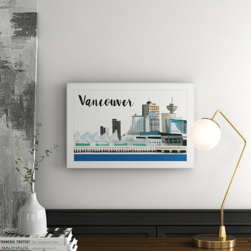 Vancouver Skyline by Molly Rosner - Single Picture Frame Painting, 41 cm H x 61 cm W x 3.81 cm D