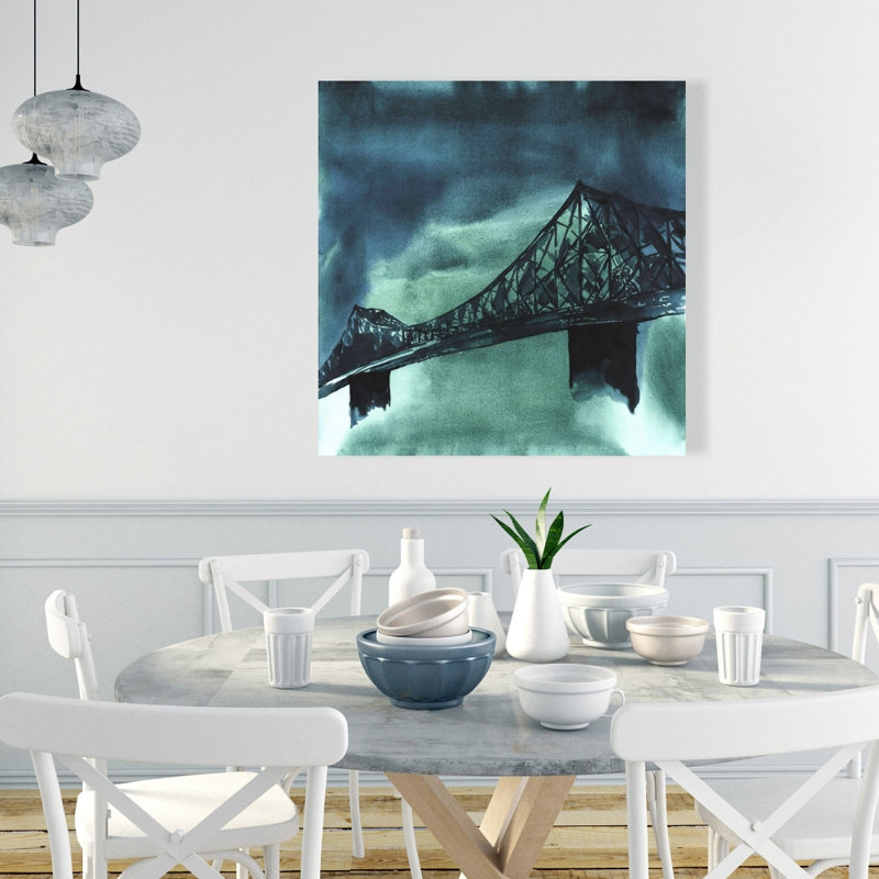 Montréal, pont de Montréal sur toile | Décoration intérieure contemporaine