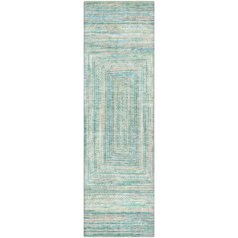 Premium Machine Washable Lubbers AMF1726 Geometric Rug, Runner 2'3" x 7'6"