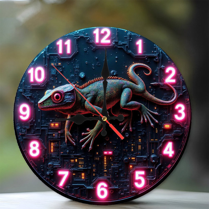 Horloge murale Gecko