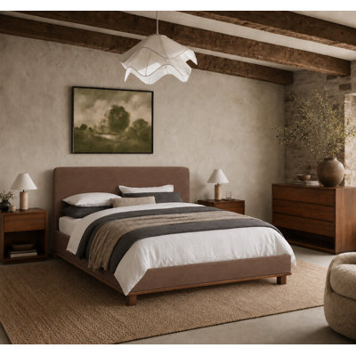 Lit plateforme tapissier Plaza