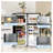 HOMCOM 4 Cu. Ft. Compact Mini Refrigerator with Freezer, Adjustable Thermostat, Reversible Door, and Interior Storage for Dorm, Office, or Bedroom, Black
