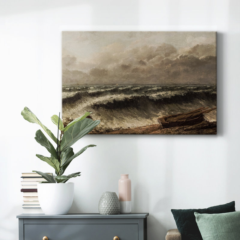 Rétro nautique - CCXV sur toile, H 9 po x l 13 po